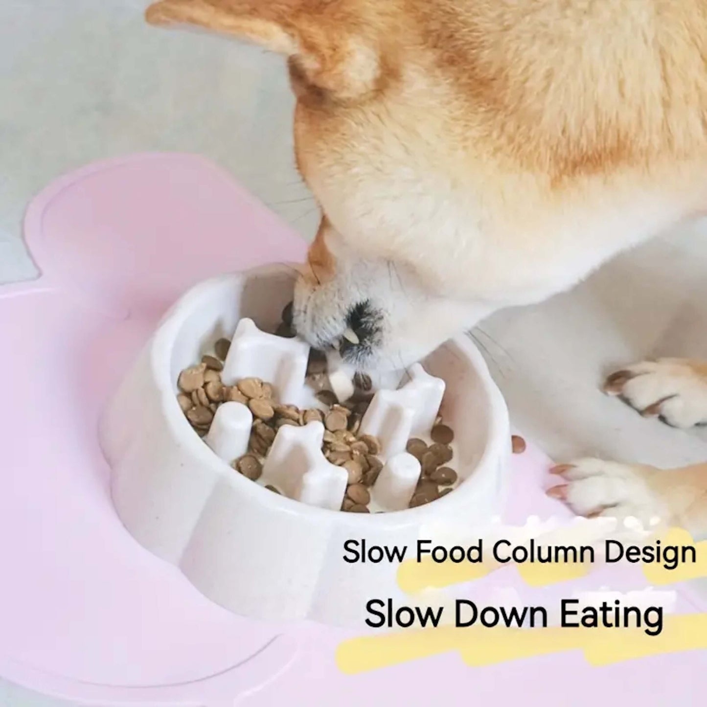 Navy Slow Feeder Bowl | Dog Slower Feeder Bowl | The Dapper Dog Club